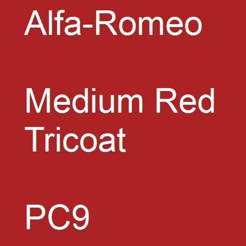 Alfa-Romeo, Medium Red Tricoat, PC9.